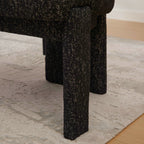 22.05" Wide Modern Upholstered Chenille Dining Chair Set of 2