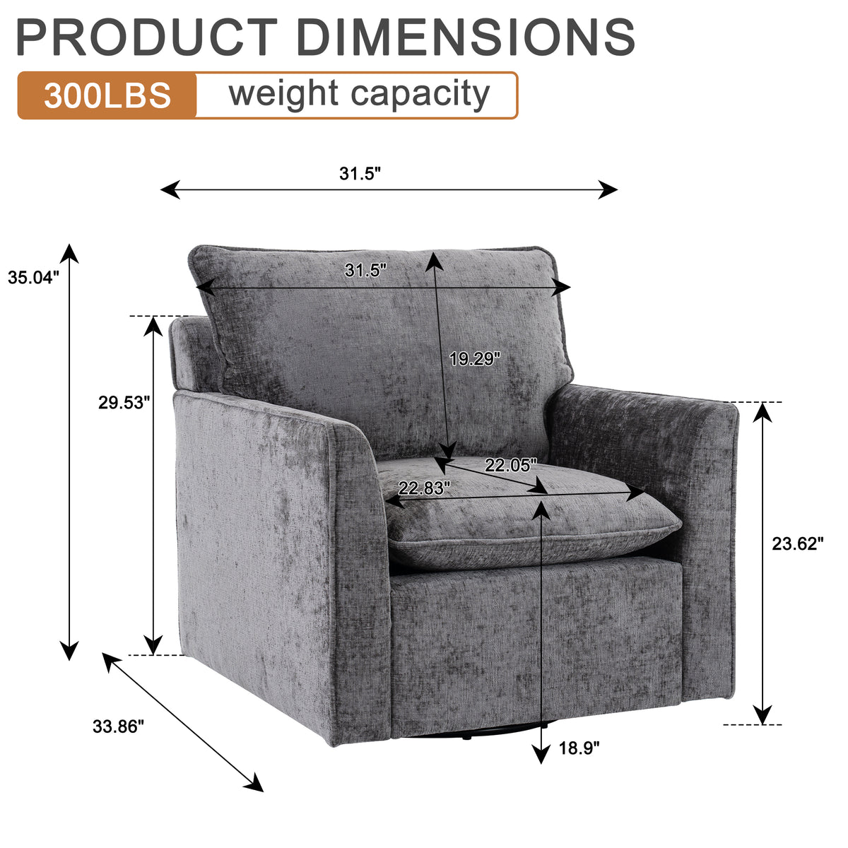 360° Swivel Accent Chair