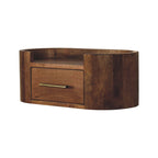 Solid Wood Valencia Curve Wall Bedside