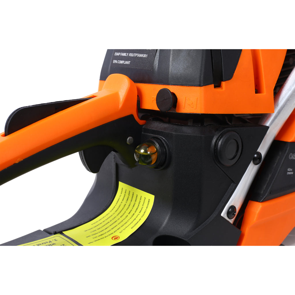 62CC Gas Powered Chainsaw, 20 Inch Oregon Chain & Bar