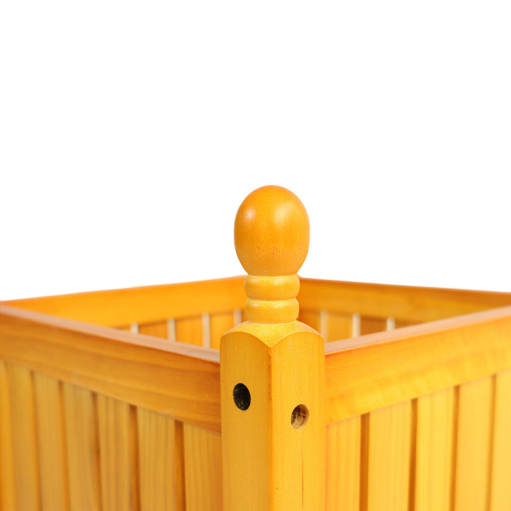 Wood Outdoor Square Wooden Flower and Herb Pot