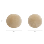 Luna 12" Round Sphere Accent Ball Throw Pillow, Fawn