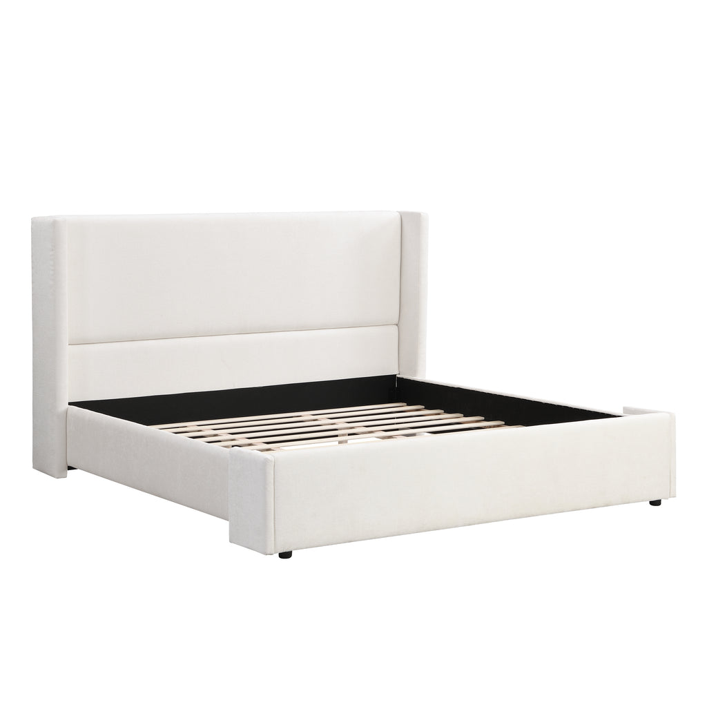 Elegant Wingback Bed