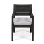 Outdoor 6-Seater Acacia Wood Dining Set with Bench