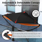 Portable Outdoor Garden Hammock with Quick-Fold Stand
