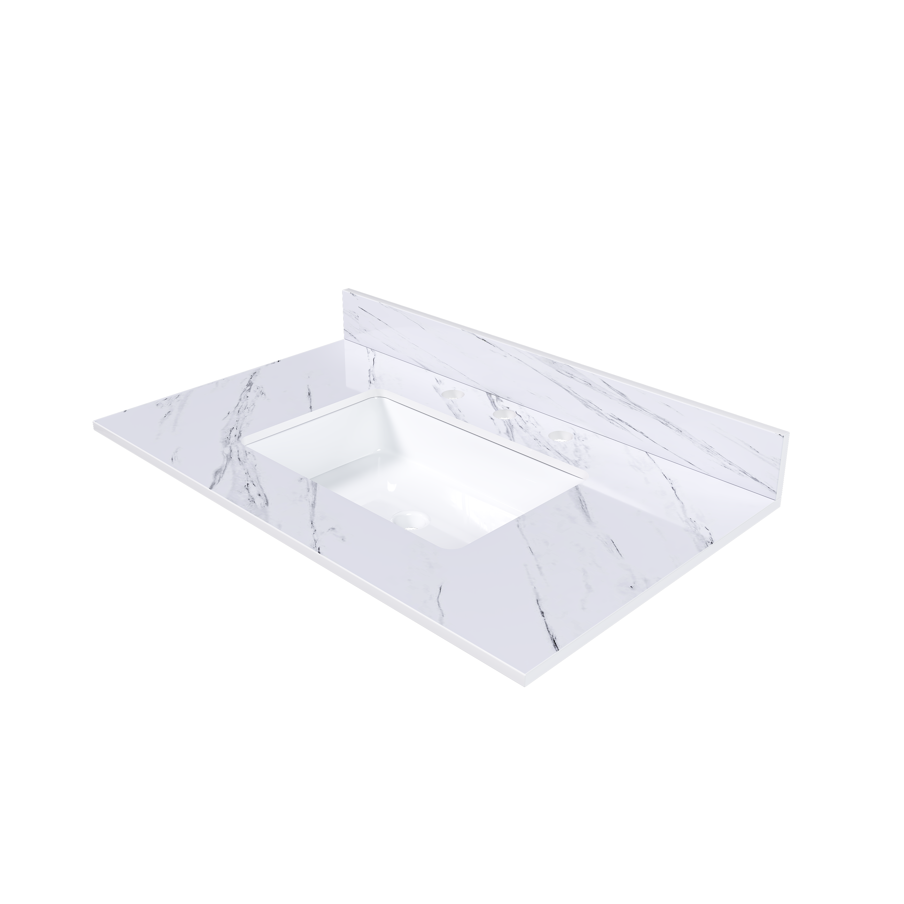 37 Inch Marble Vanity Top