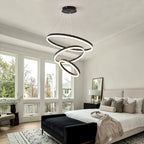 Modern 3 Rings Chandelier