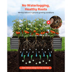 2 Pack Galvanized Raised Garden Beds