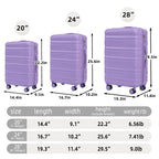 HIFINE TOURIST 20"/24"/28" 3 pcs/set in ABS Spinner Wheel Luggage
