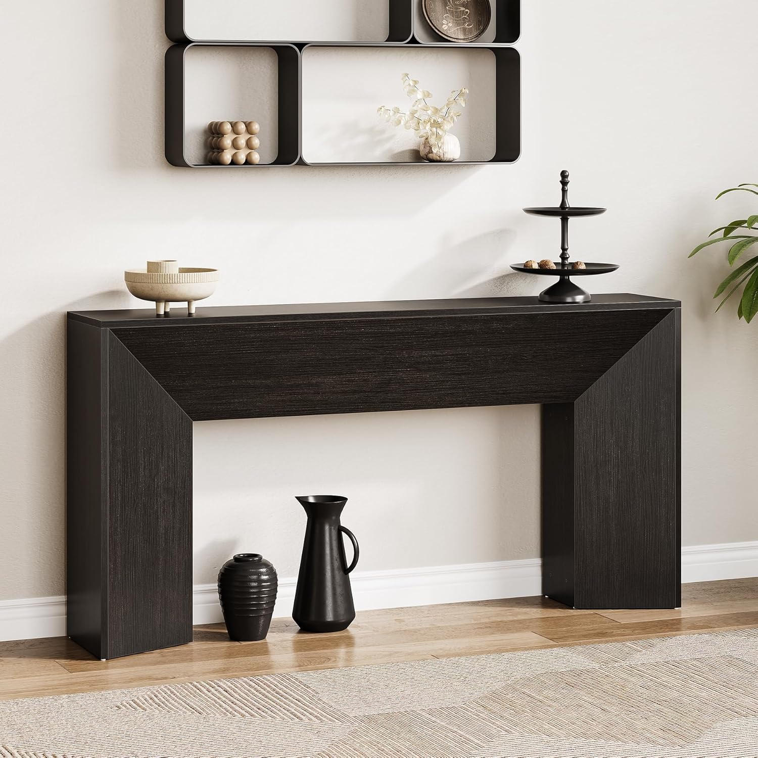 63" Extra Long Console Table - Modern Farmhouse Sofa Table