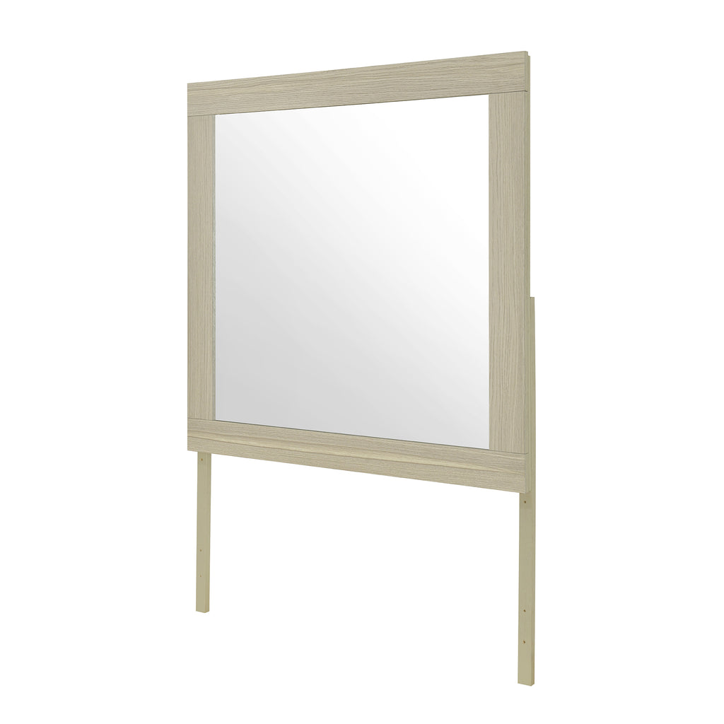 Elsa Natural Finish Large Scale Vanity Mirror