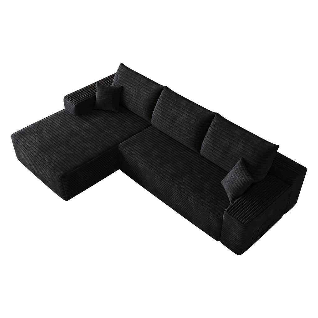 107" Cloud Sectional Couch with L-Shape Chaise