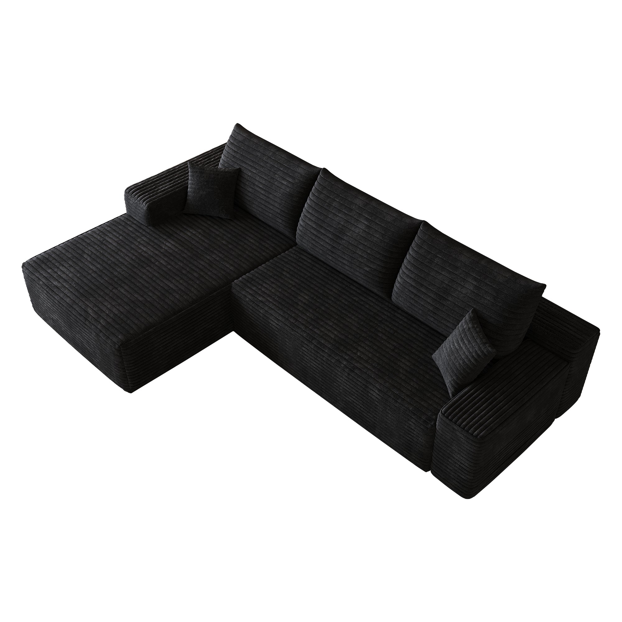 107" Cloud Sectional Couch with L-Shape Chaise