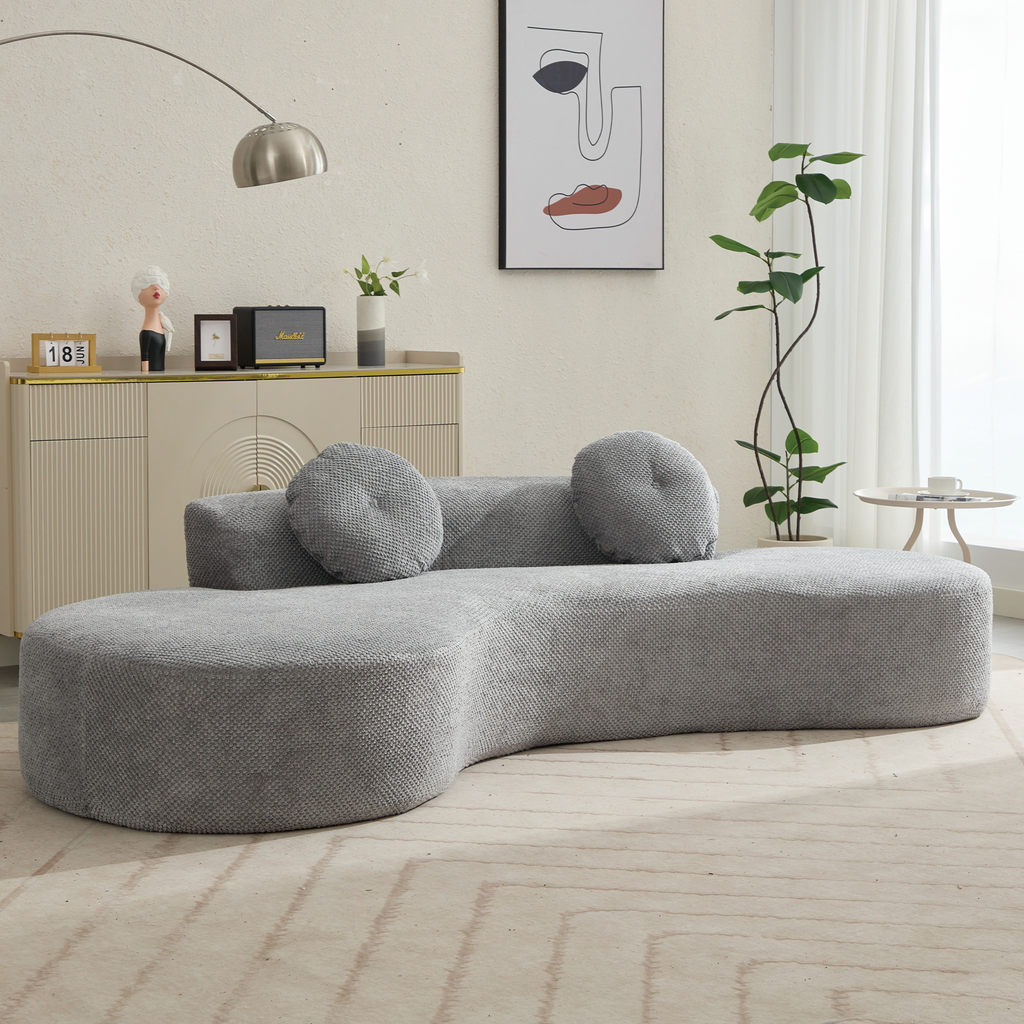 105.5'' Curved Sofa - Modern Minimalist Sofa