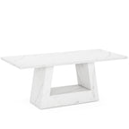 63" Modern Rectangular Dining Table for 4 to 6 People