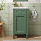 16-Inch Bathroom Vanity with Ceramic Sink