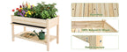 Raised Garden Bed 48x23x31.1-inch Elevated Wood Planter