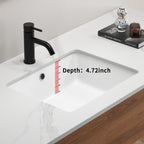 Rectangular Undermount Bathroom Sink