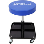 Rolling Pneumatic Creeper Garage Stool with Tool Tray