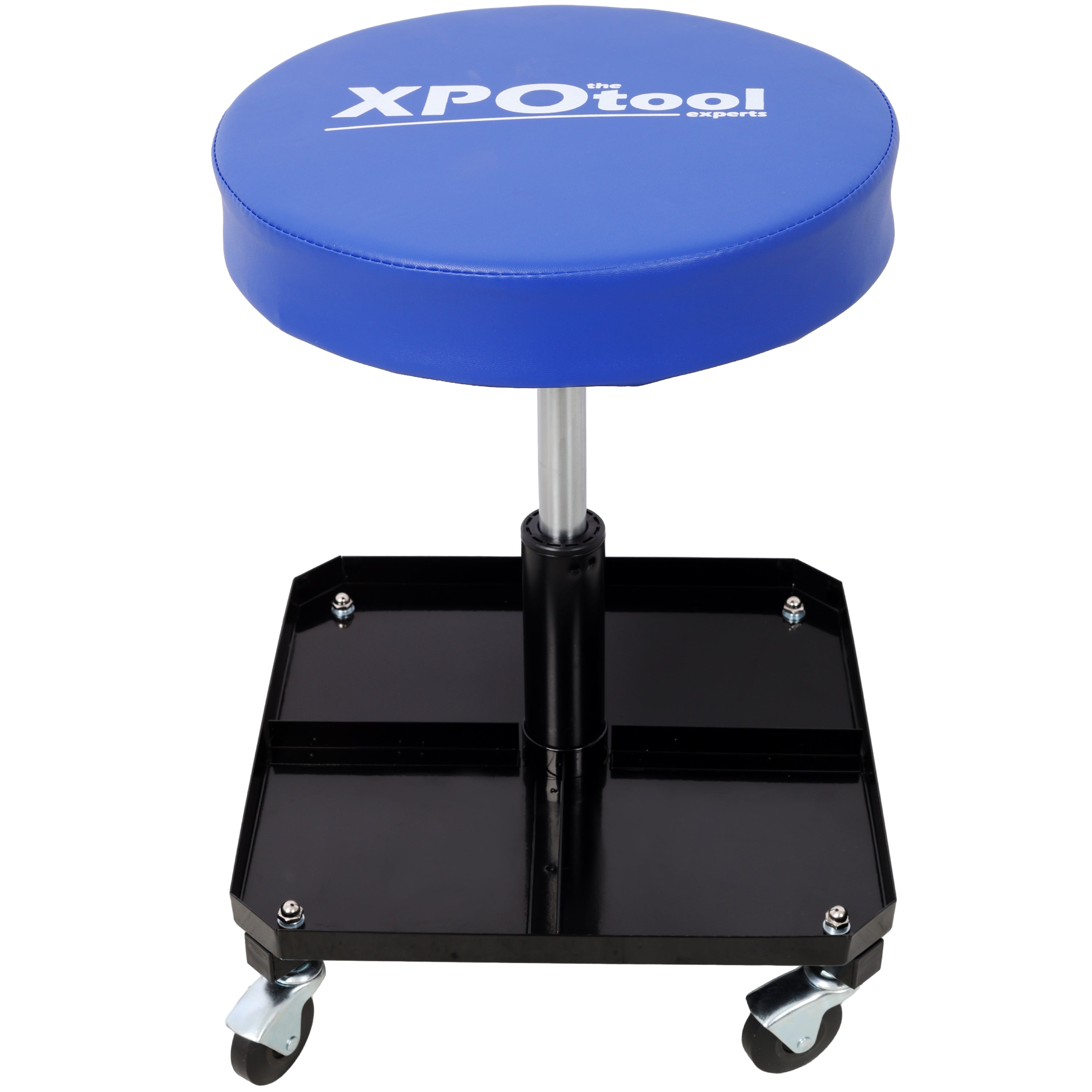Rolling Pneumatic Creeper Garage Stool with Tool Tray