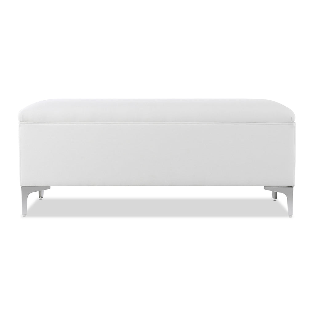 Madelyn 49" Modern Storage Bench, Bright