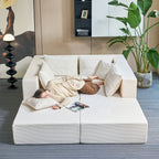 140" Modular Sectional Sofa Bed