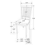 Stan Cappuccino 5-Piece Dining Set