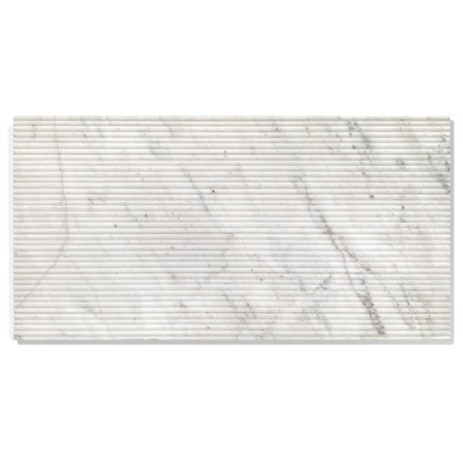 12x24 White Marble Wall Décor
