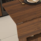 Multi-Functional Folding Table with Storage Shelves