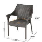 Outdoor Resin Chair, 52637.00MBRN KD MP4