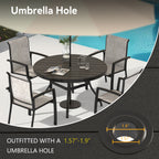 5 Pieces Outdoor Patio Dining Set