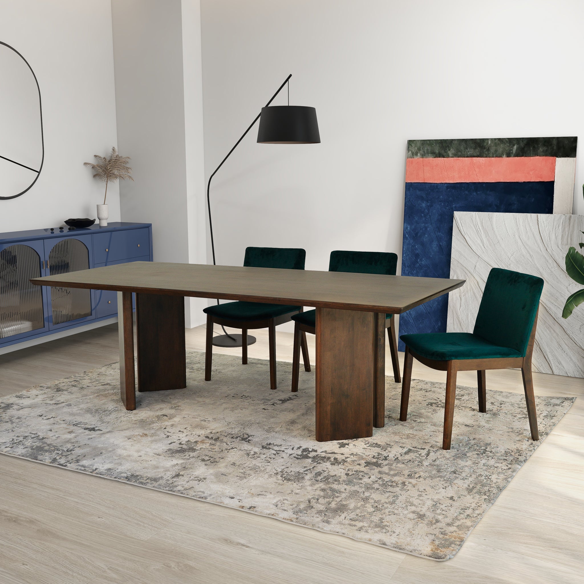 Paloma Dining Table and 4 Side Chairs