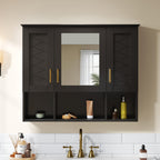 35 Inch 2-in-1 Wall Mounted Medicine Cabinet