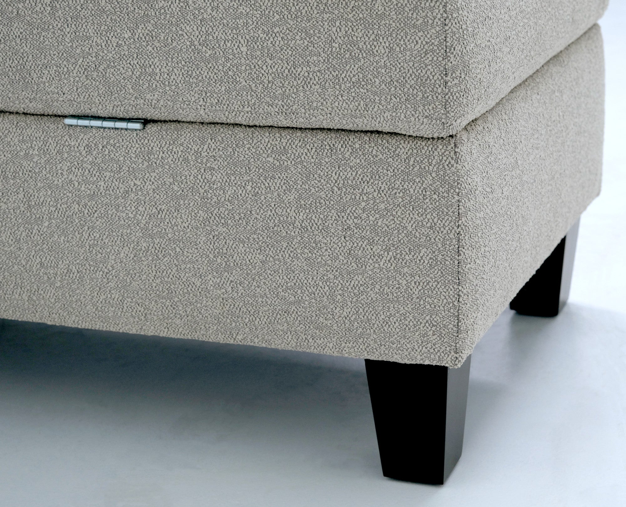 Gray Storage Ottoman