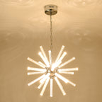 24-Light Bubble Pillar Chandelier