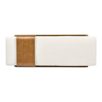 Billie 52" Modern Telephone Bench with Sliding Shelf