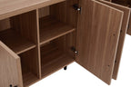 Jodie 65" Fluted Sideboard in Maple