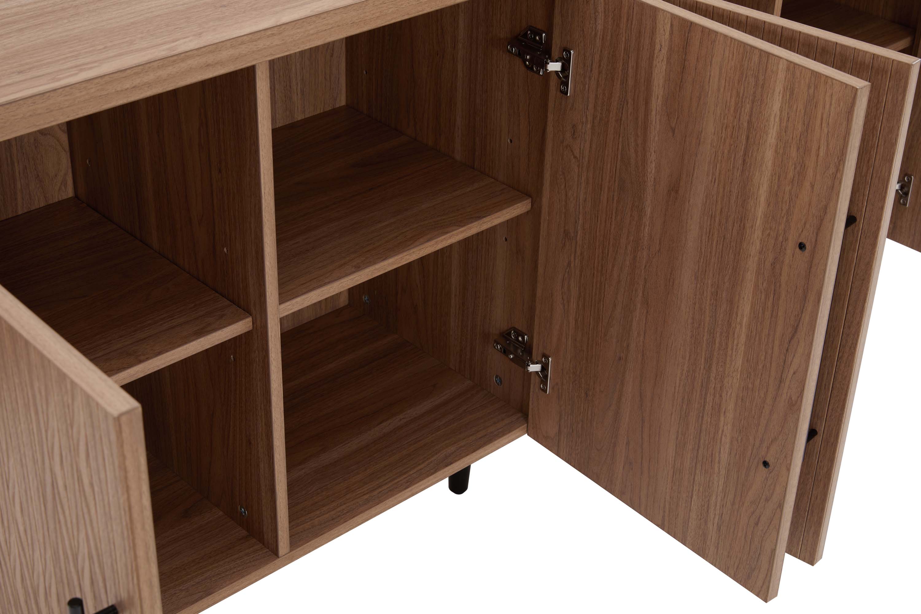 Jodie 65" Fluted Sideboard in Maple