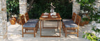 U_STYLE Farmhouse 5-Piece Outdoor Patio Dining Set