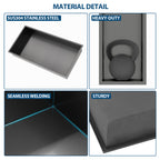25" x 13" Stainless Steel Shower Niche, Gunmetal