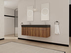 60 Inch Wall-Mounted Bathroom Vanity with Sink