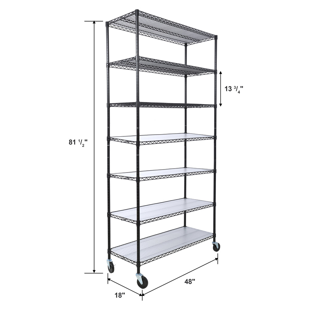 7 Tier Metal Shelf Wire Shelving Unit