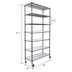 7 Tier Metal Shelf Wire Shelving Unit