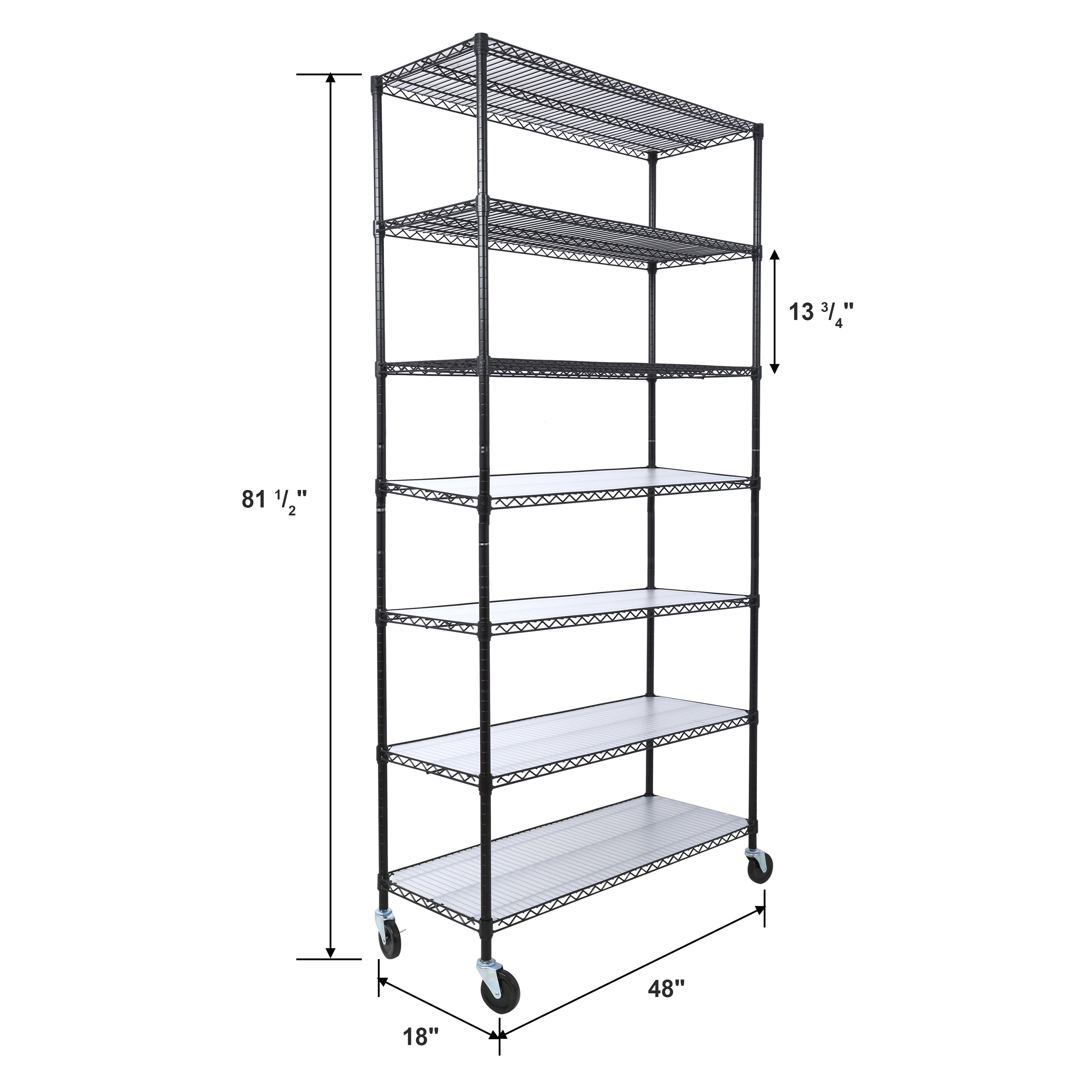 7 Tier Metal Shelf Wire Shelving Unit