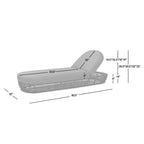Willow 80.5" Sunbrella Upholstered Woven Patio Lounger