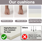 2 Pcs Set Indoor/Outdoor Chaise Lounge Chair Cushion