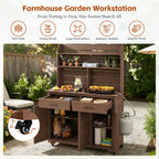 TOPMAX 65''H Large Garden Potting Bench