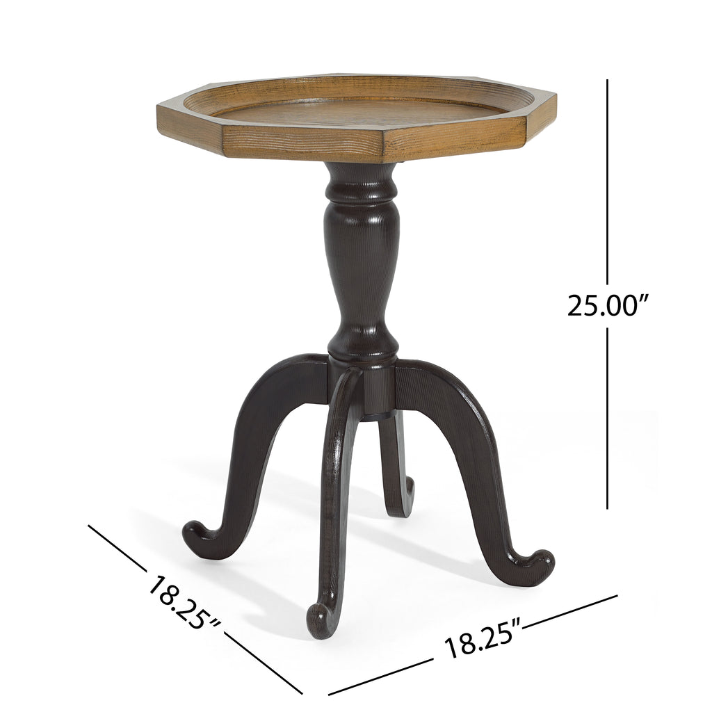 End Table (Natural + Black)