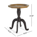 End Table (Natural + Black)