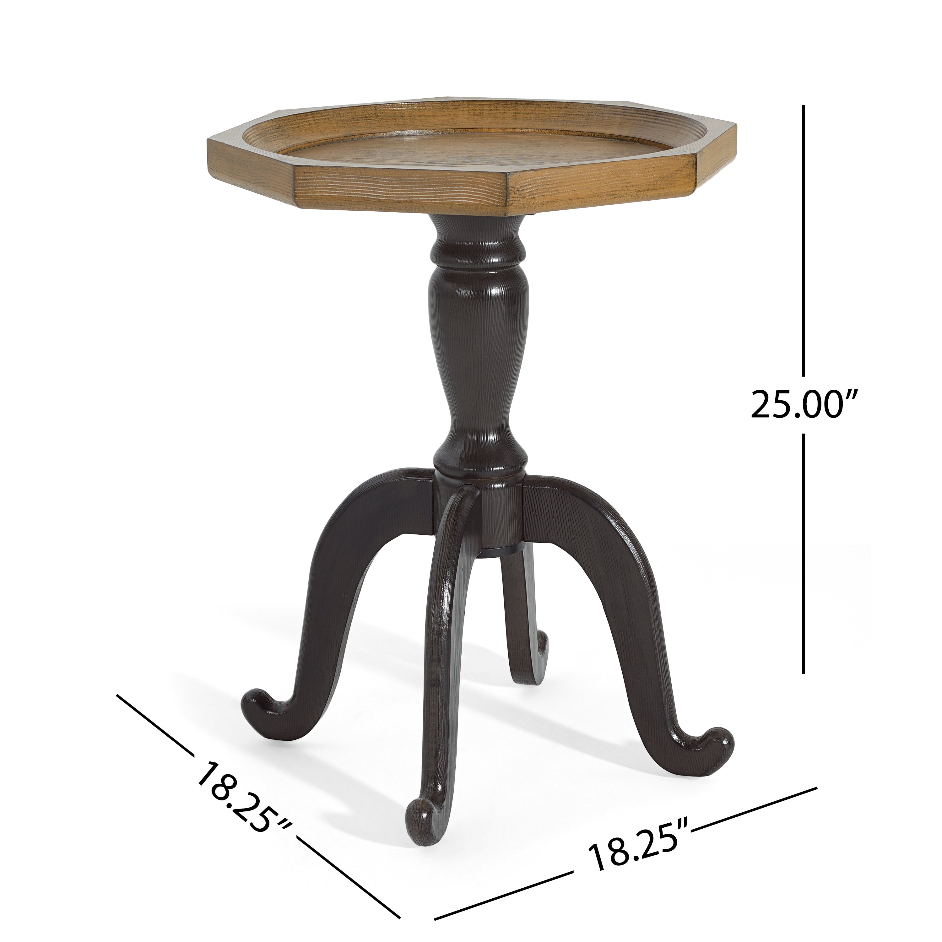 End Table (Natural + Black)